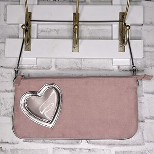Victoria’s Secret Vintage Velvet Heart Chain Mini Purse Clutch Wristlet